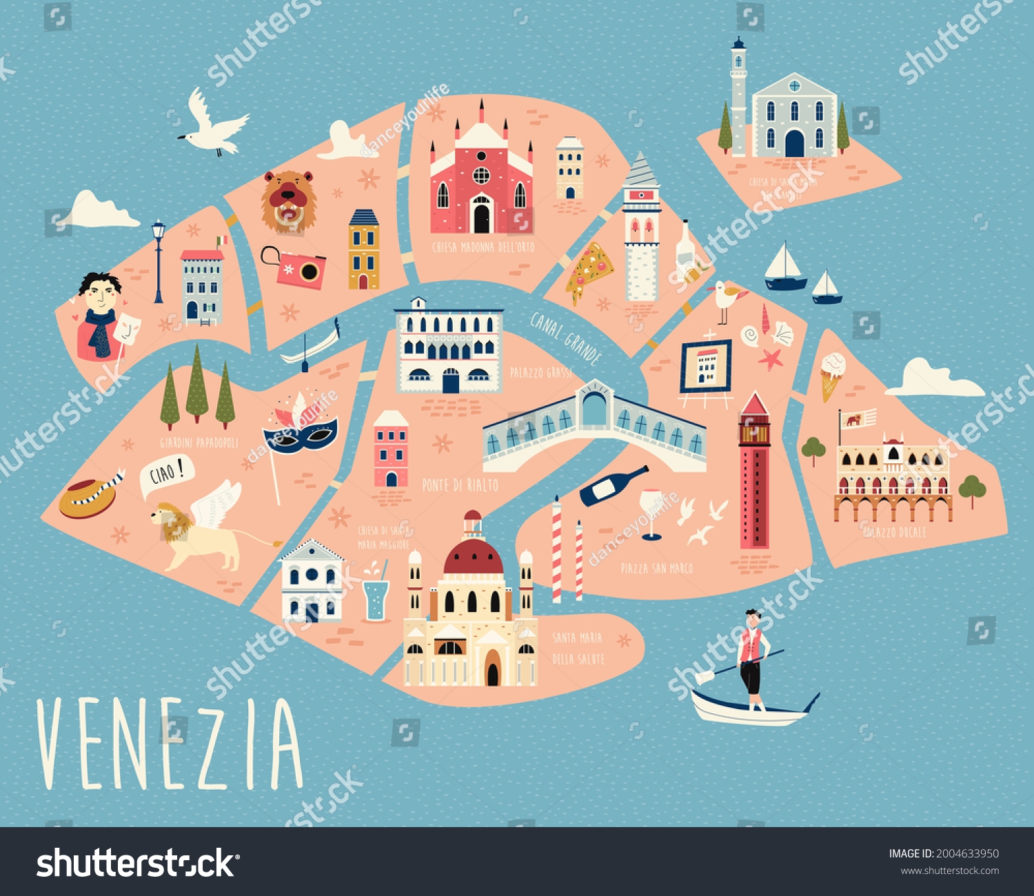 428 Venice Tourist Map Stock Vectors And Vector Art Shutterstock