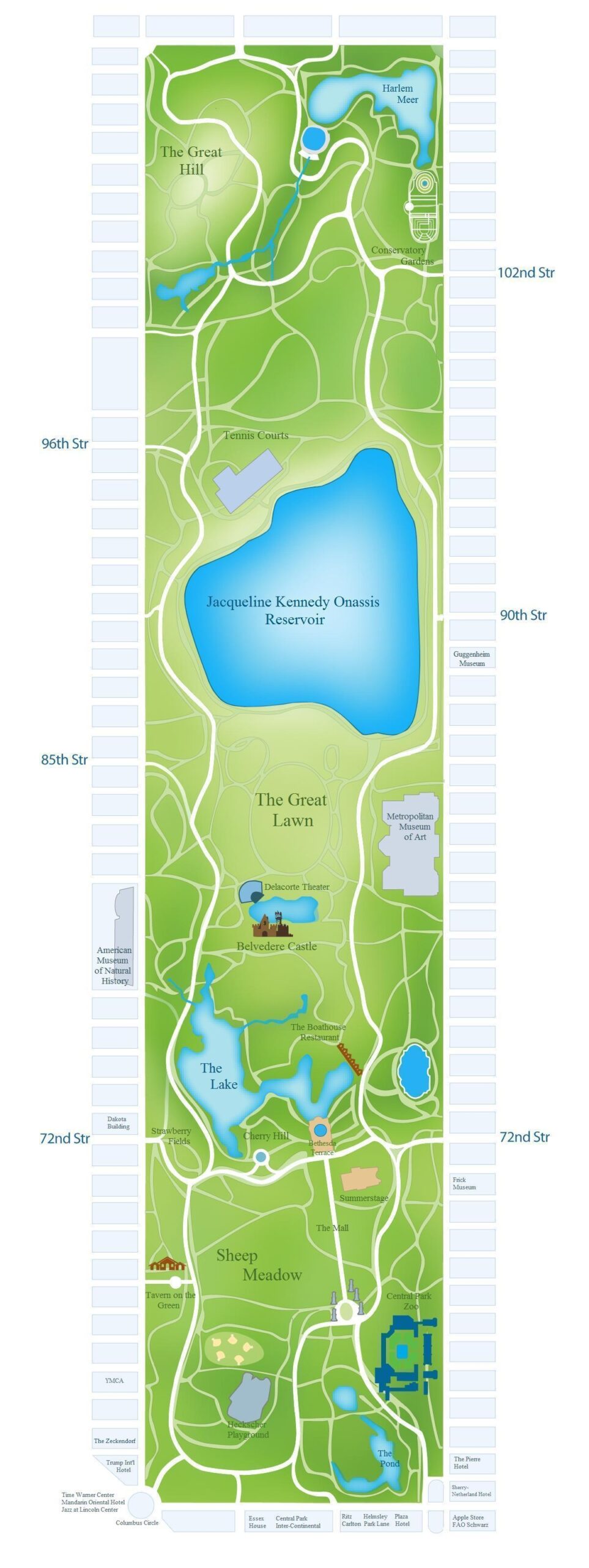 Printable Central Park Map