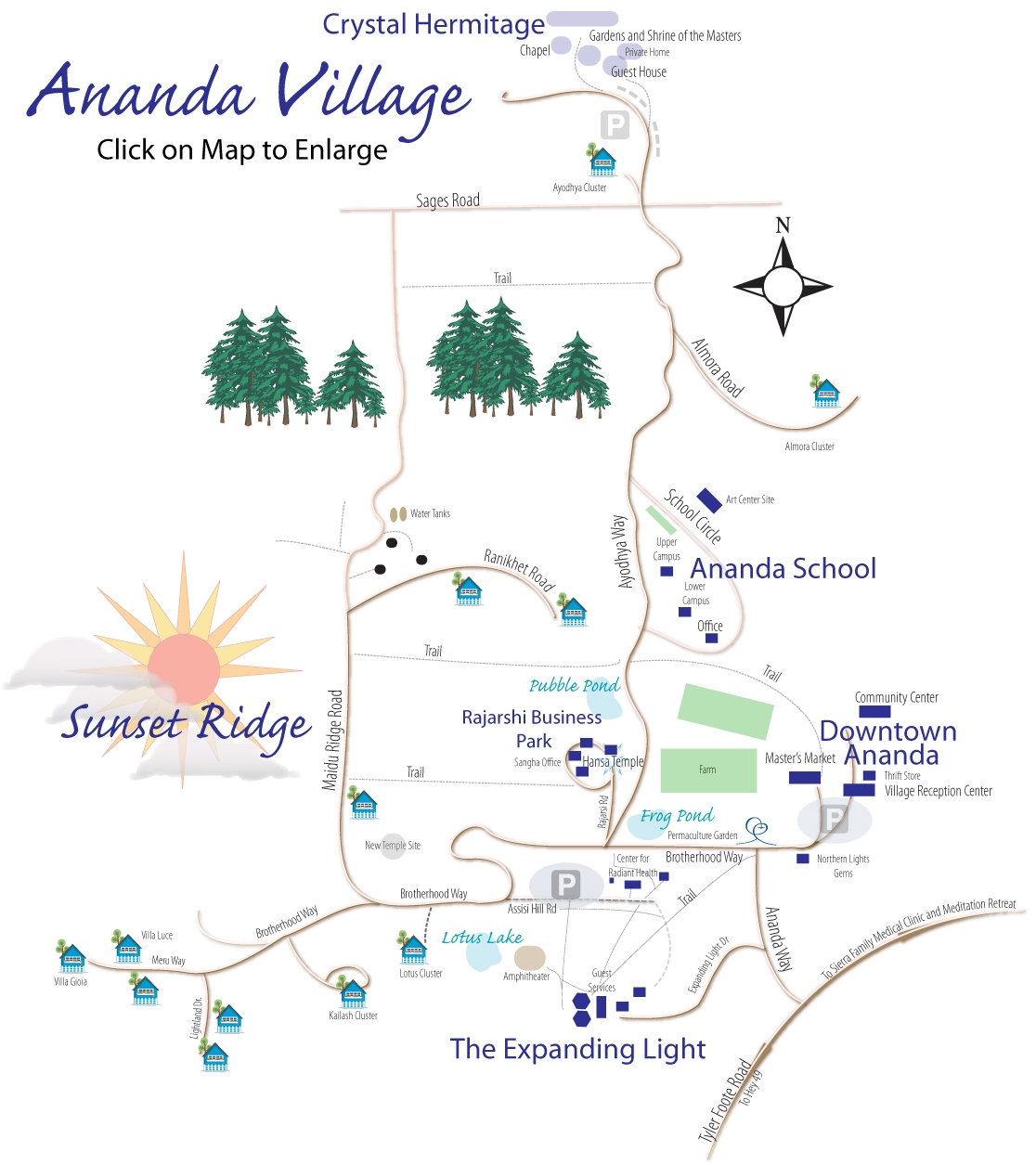 Driving Directions Maps Ananda Village