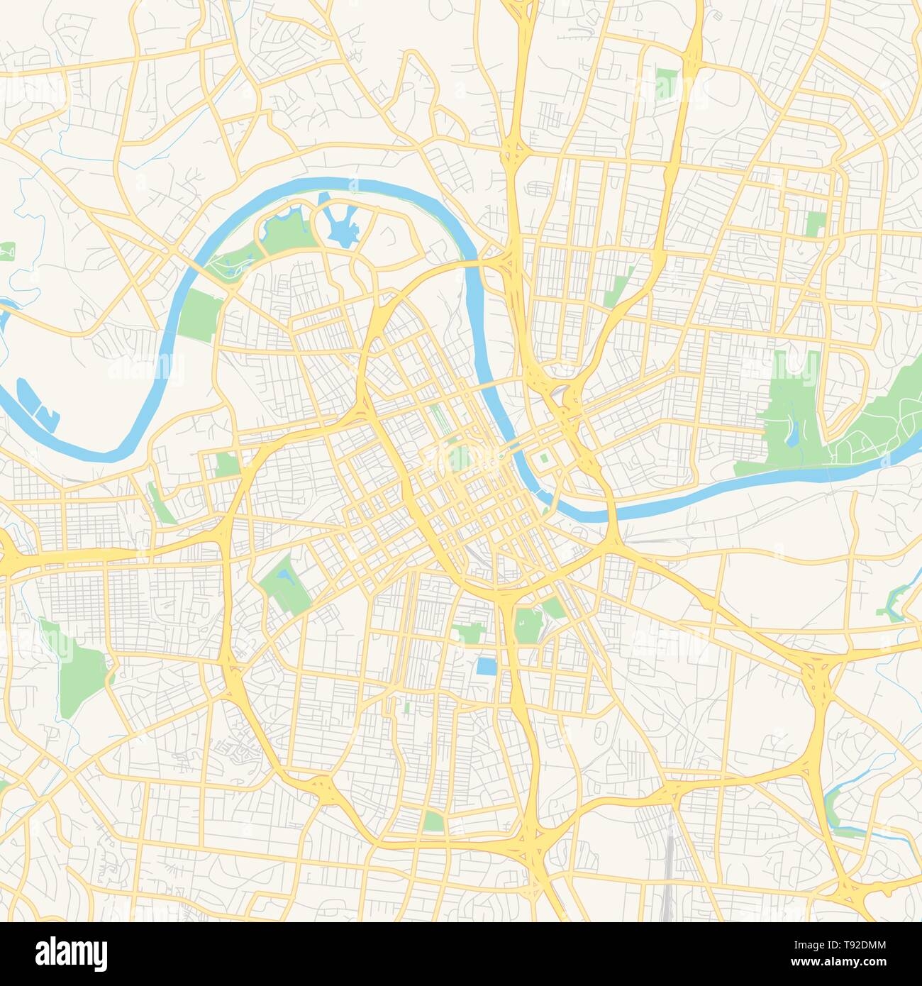 Printable Nashville Map