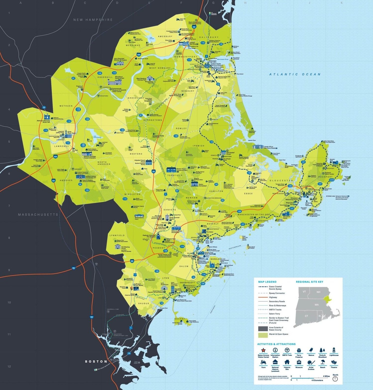 Printable Map Of Salem Ma