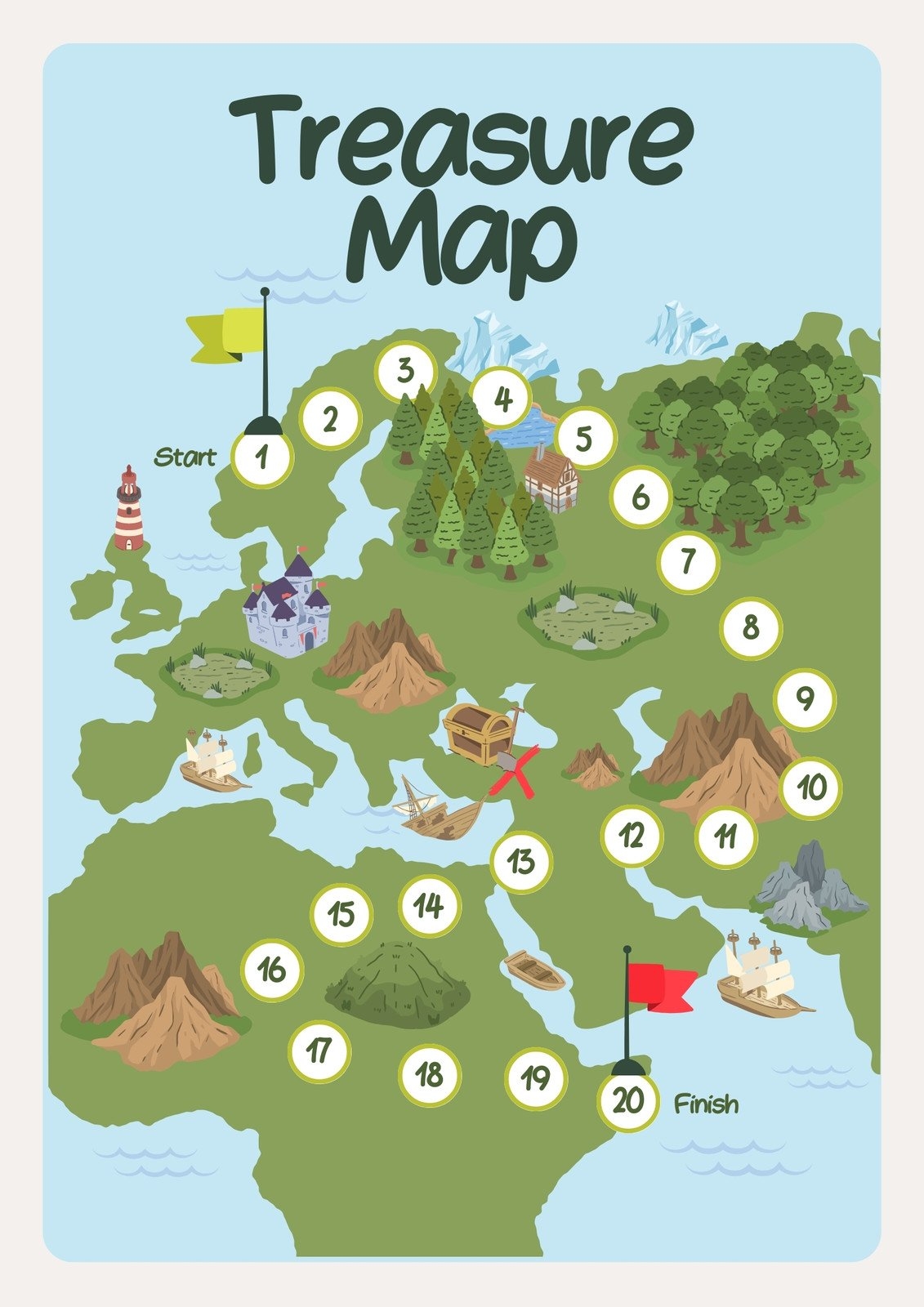 Free And Customizable Map Templates