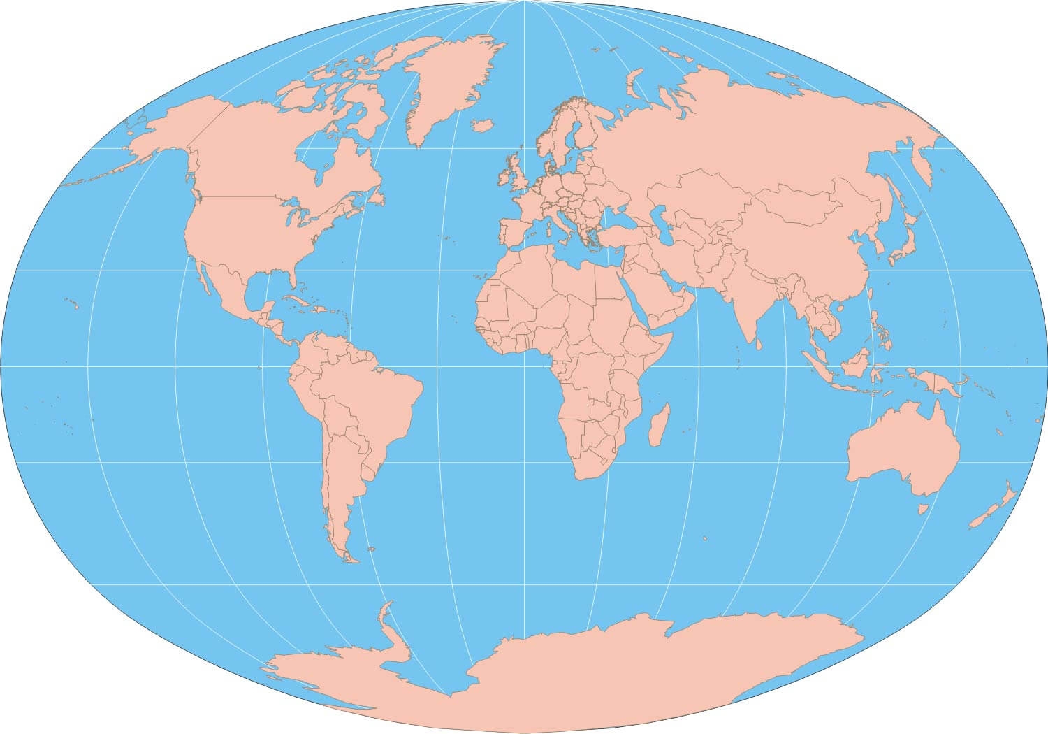 Printable World Map Continents