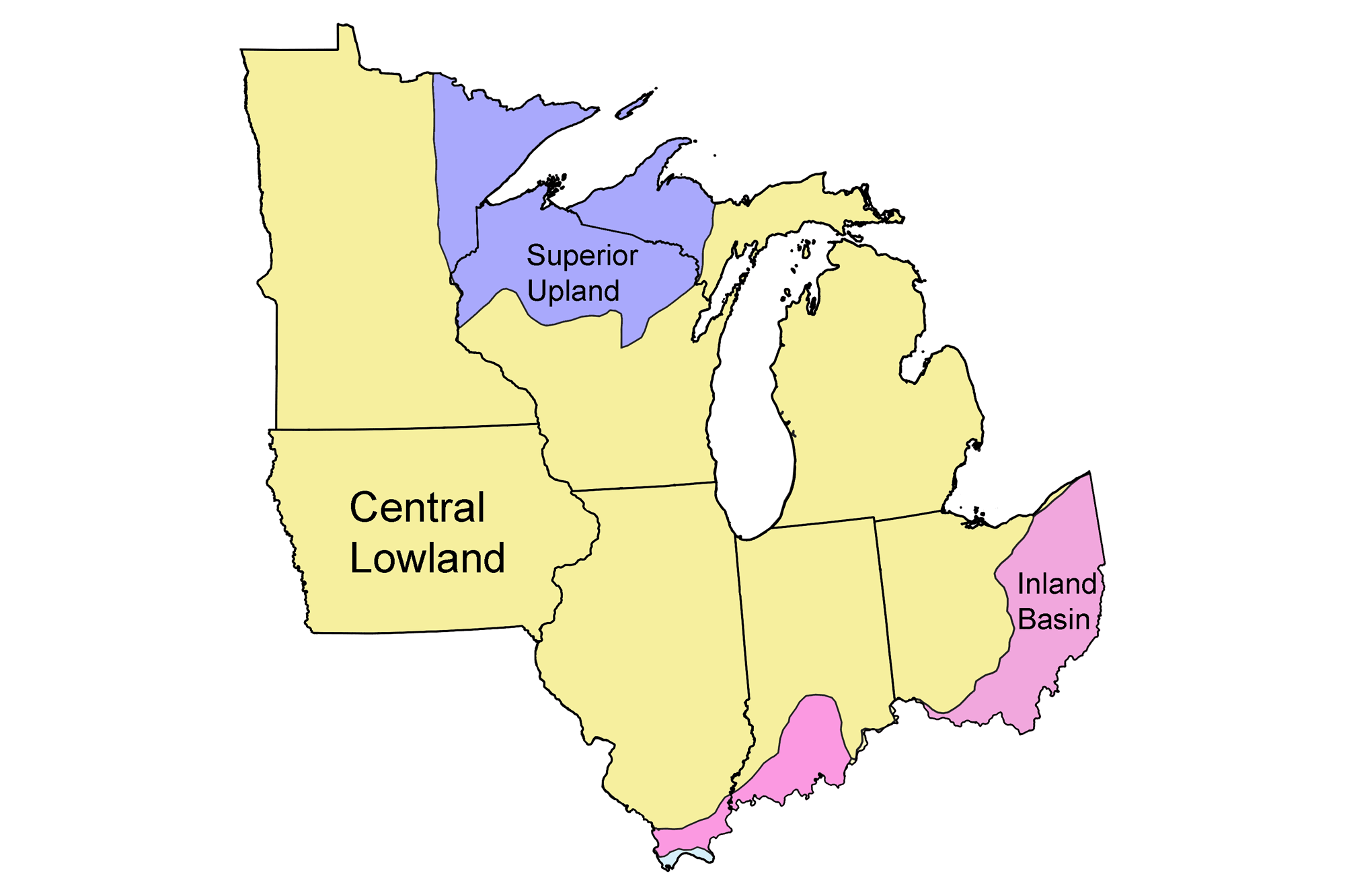 Printable Map Of The Midwest