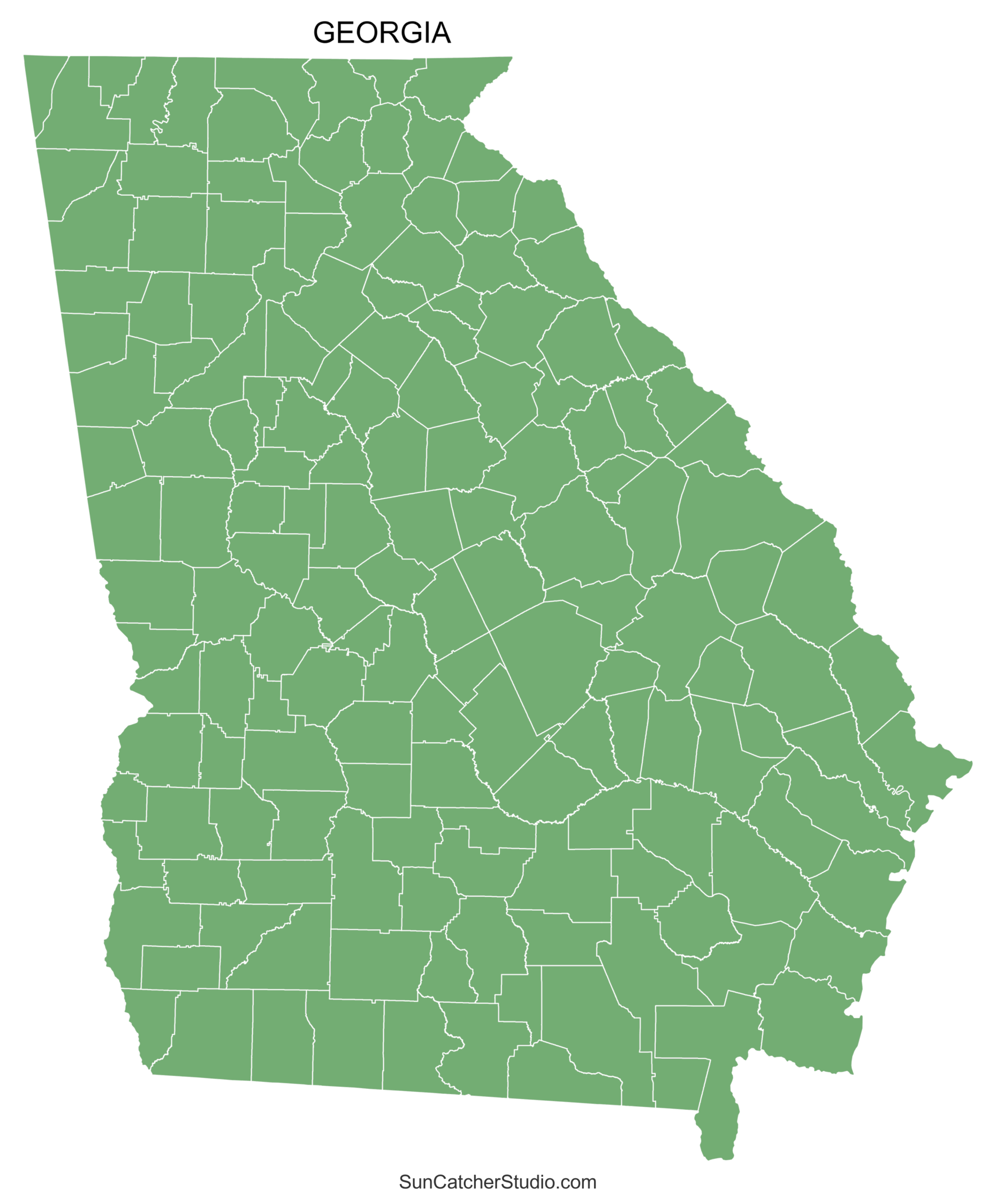 Printable Georgia Map