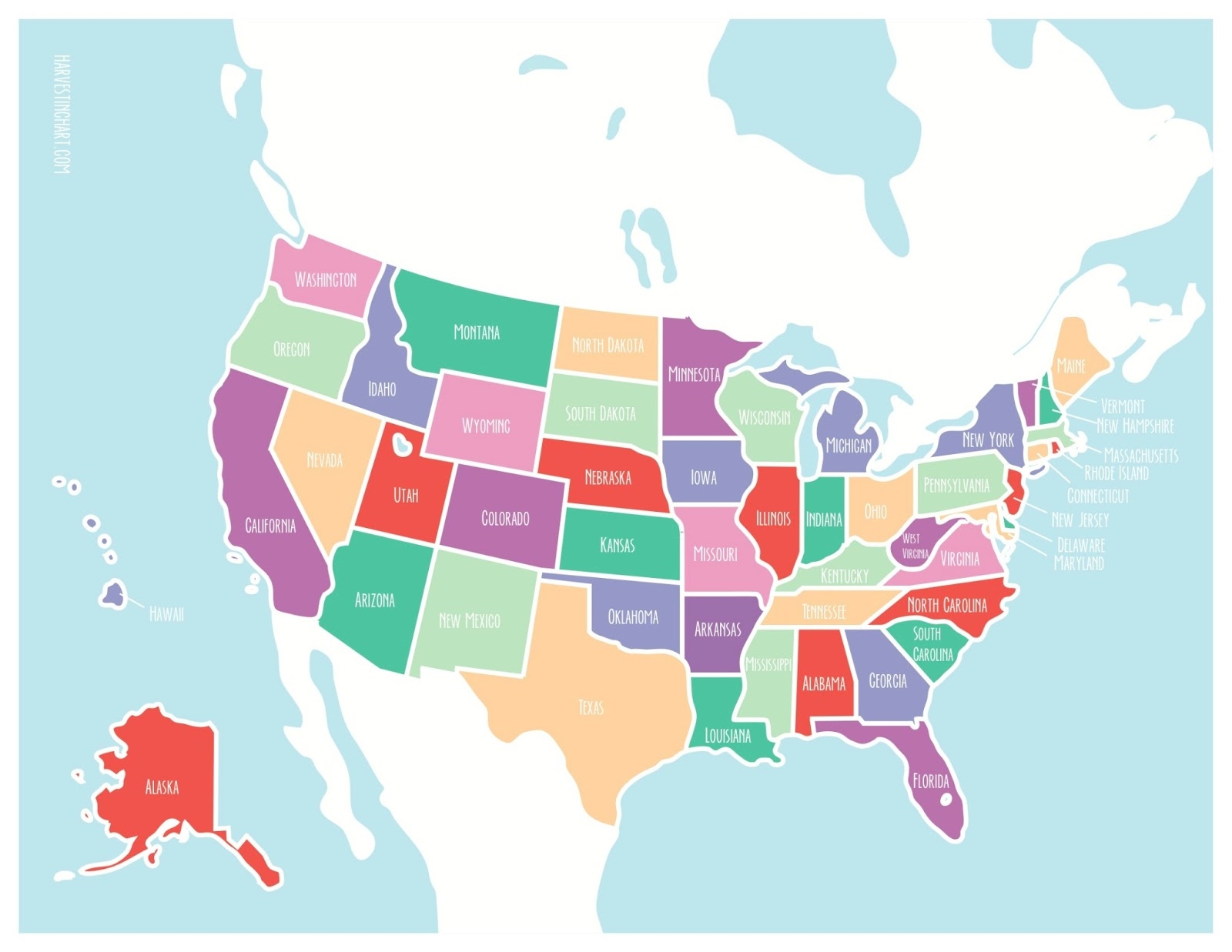 Free Us Map Printable
