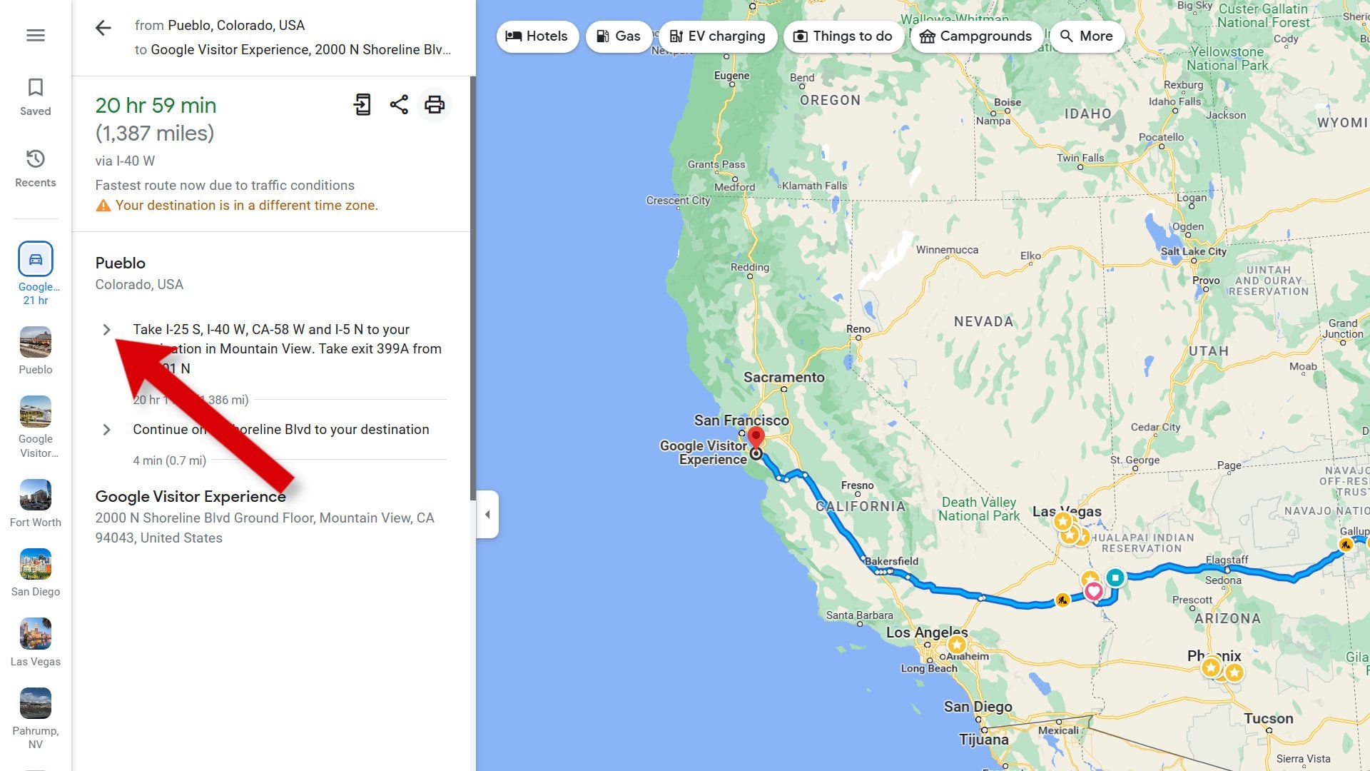 Printable Driving Directions Map