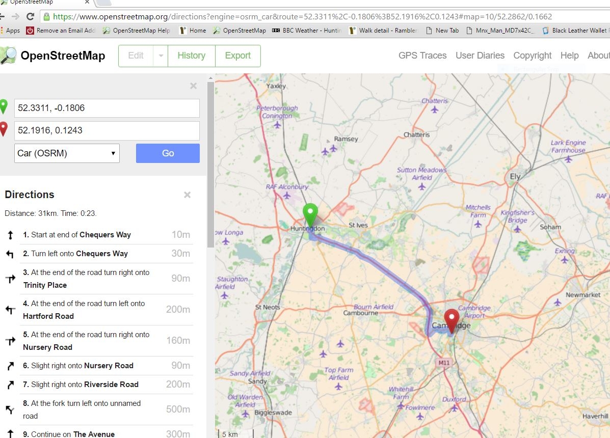 How To Print Driving Directions OSM Help