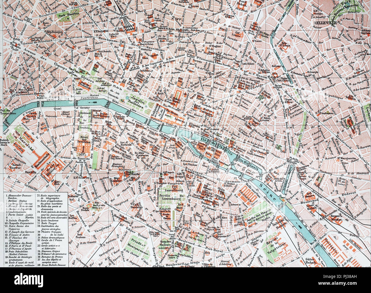 Printable Tourist Map Of Paris
