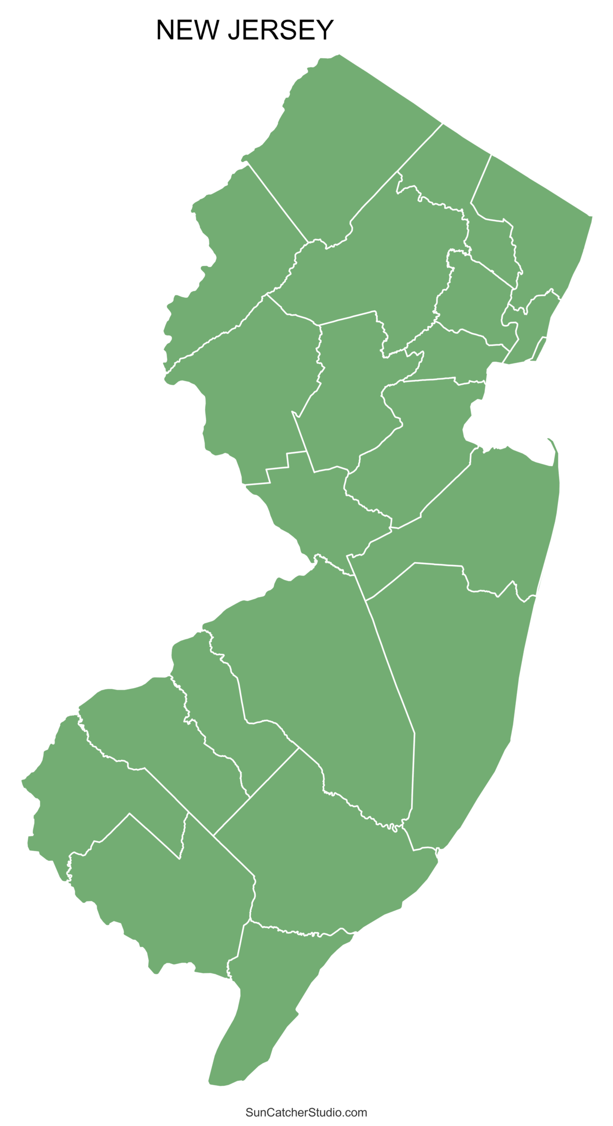 New Jersey County Map Printable State Map With County Lines Free Printables Monograms Design Tools Patterns DIY Projects