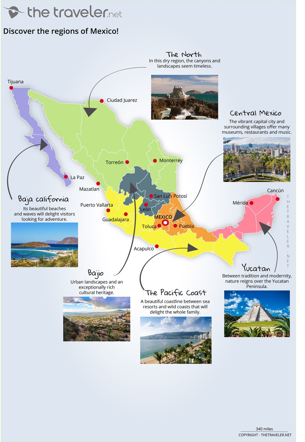 Places To Visit Mexico Tourist Maps And Must see Attractions