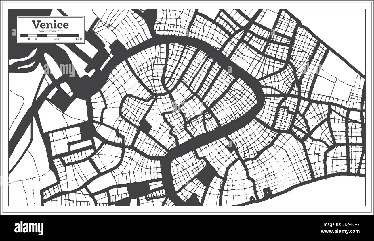Plan Of Venice Black And White Stock Photos Images Alamy