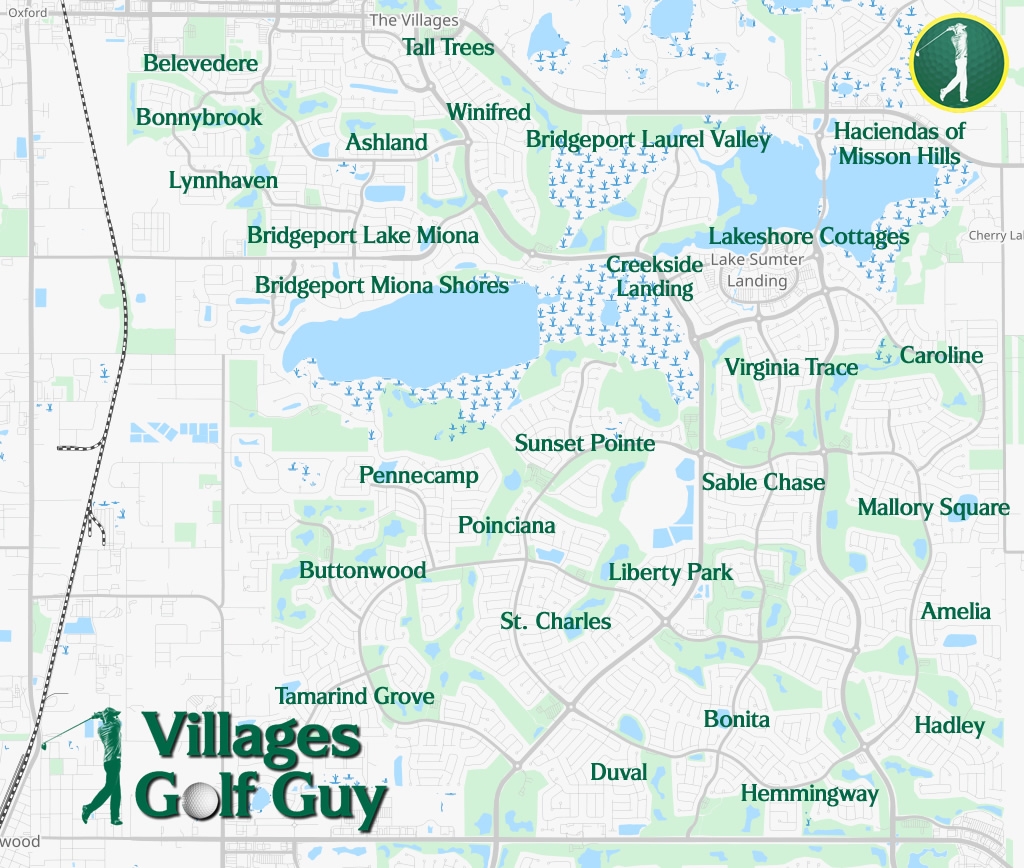 The Villages Neighborhood Maps The Villages Golf Course Maps