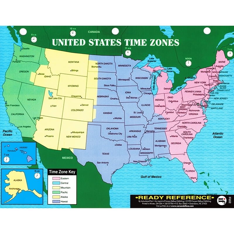 US WORLD MAPS LEARNING CARD 8 1 2 X 11 LAMINATED Walmart