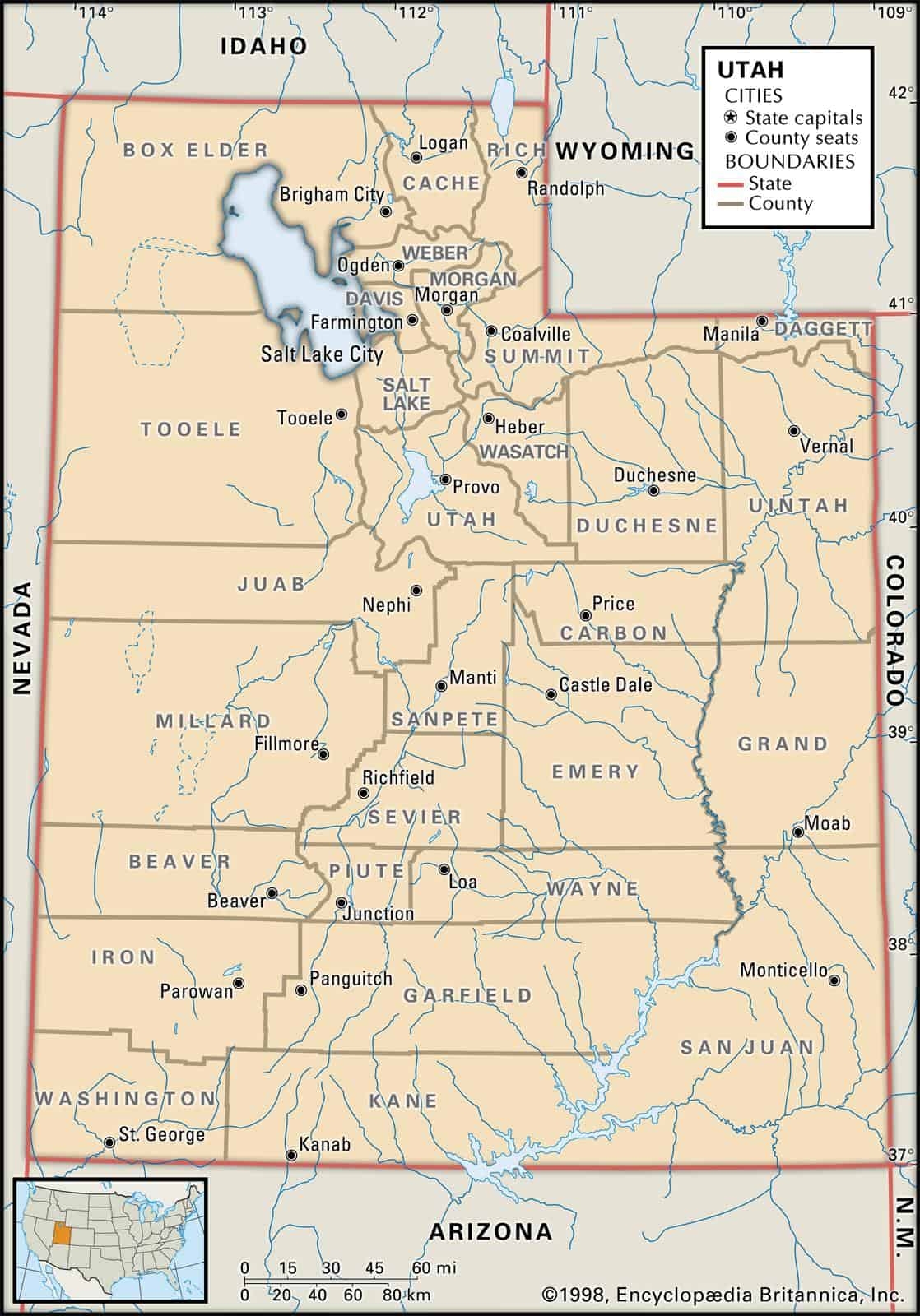Utah County Maps Interactive History Complete List
