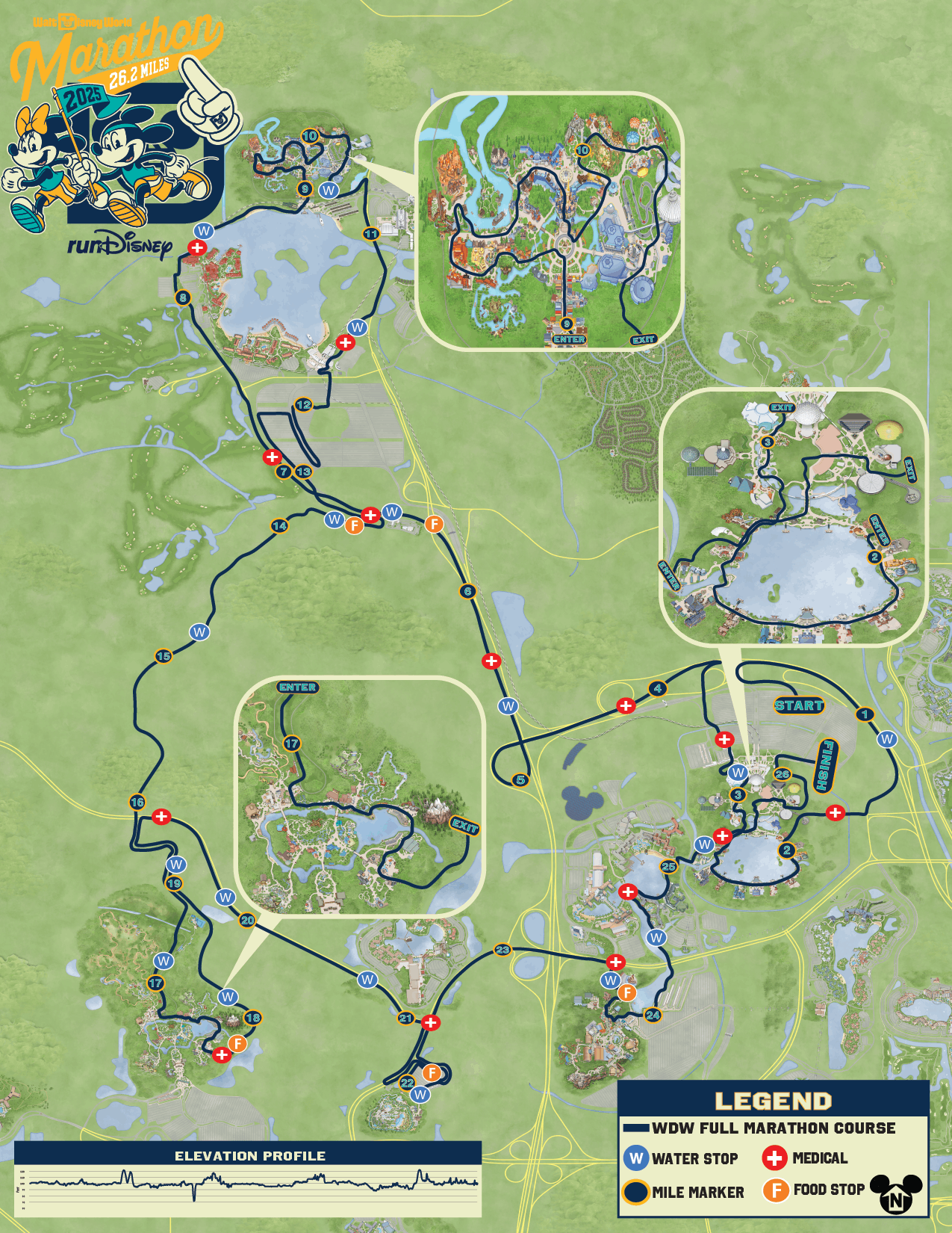 Printable Magic Kingdom Map 2025