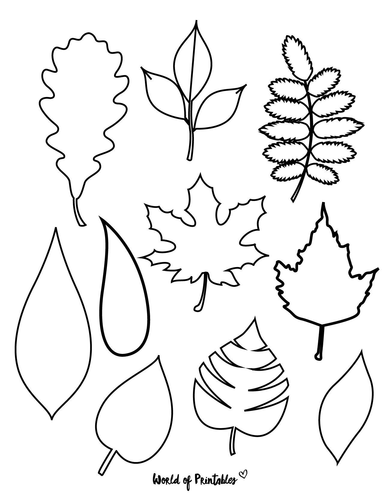 Maple Leaf Stencils Printable