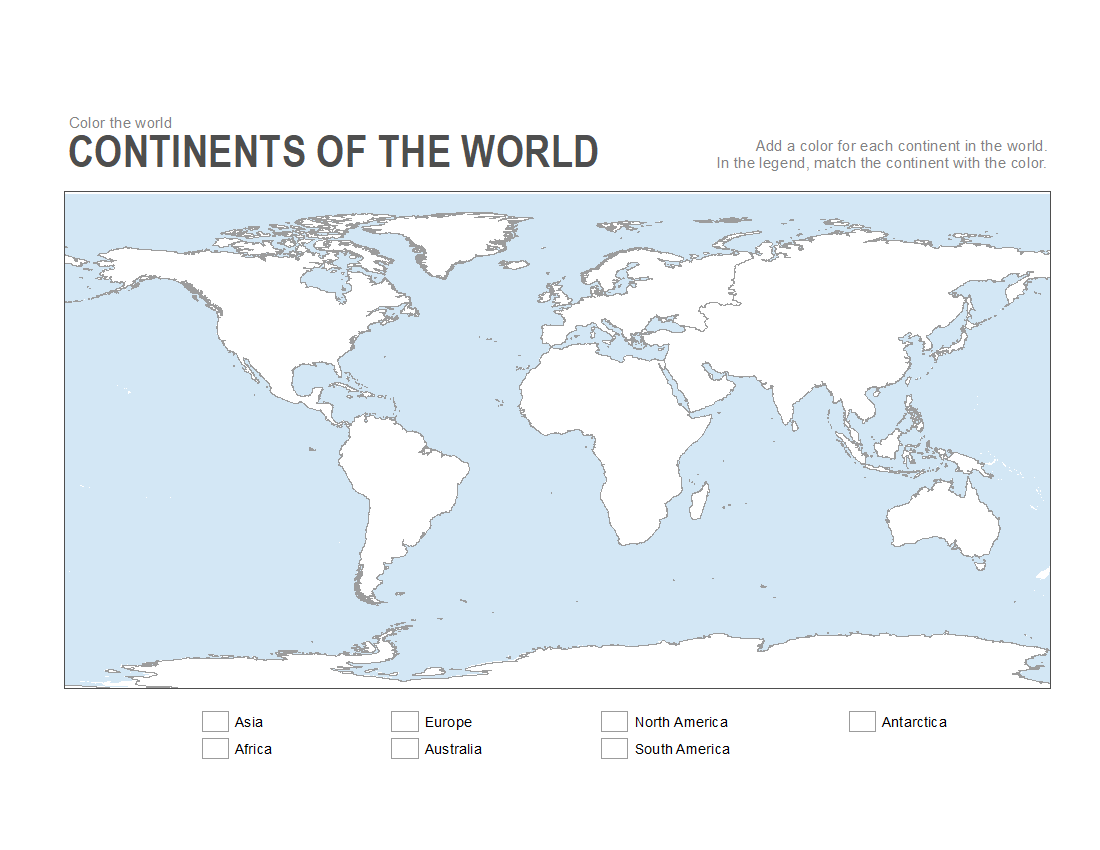 Free Printable World Map Blank
