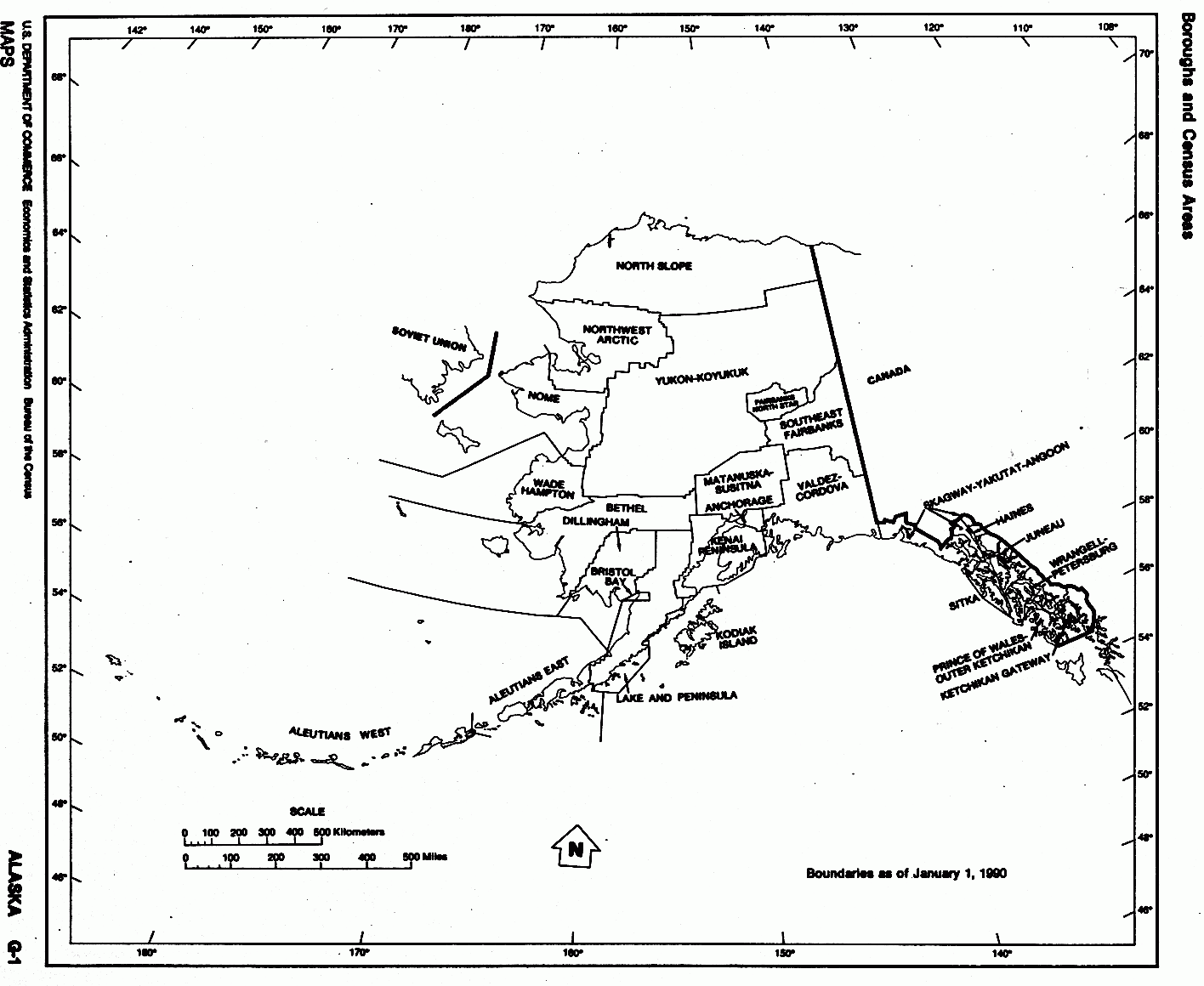 Printable Map Alaska