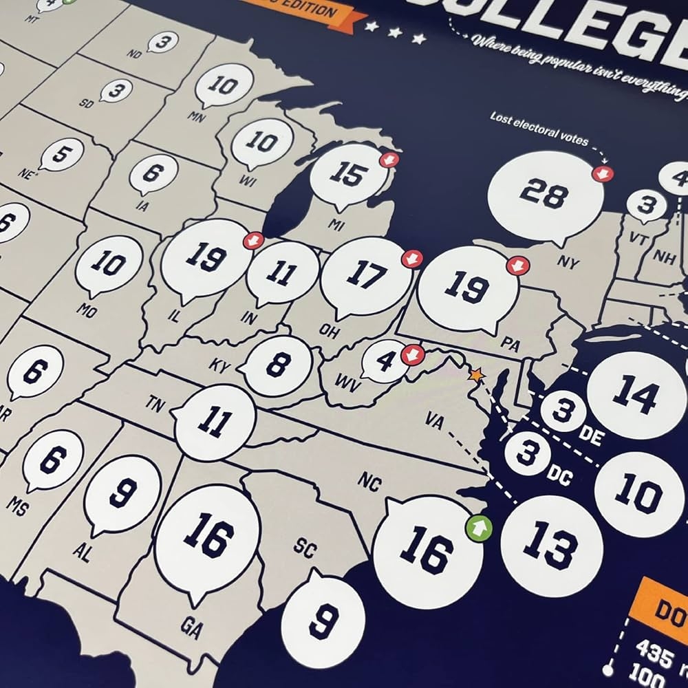 Free Printable Electoral College Map 2025