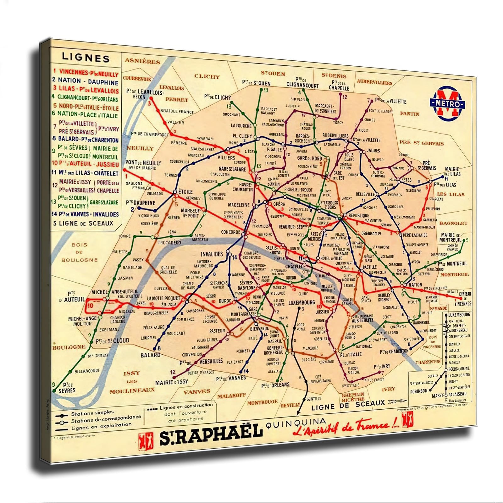 Paris Subway Map Printable