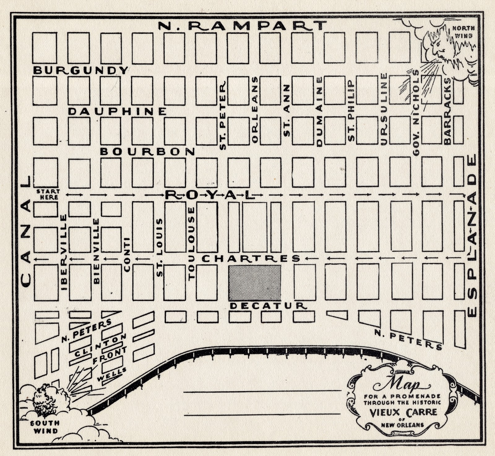 Printable Map Of French Quarter New Orleans