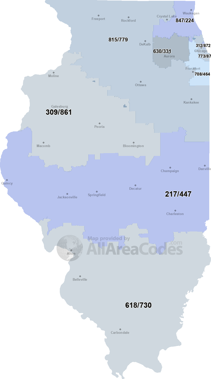 Area Code Map Interactive And Printable