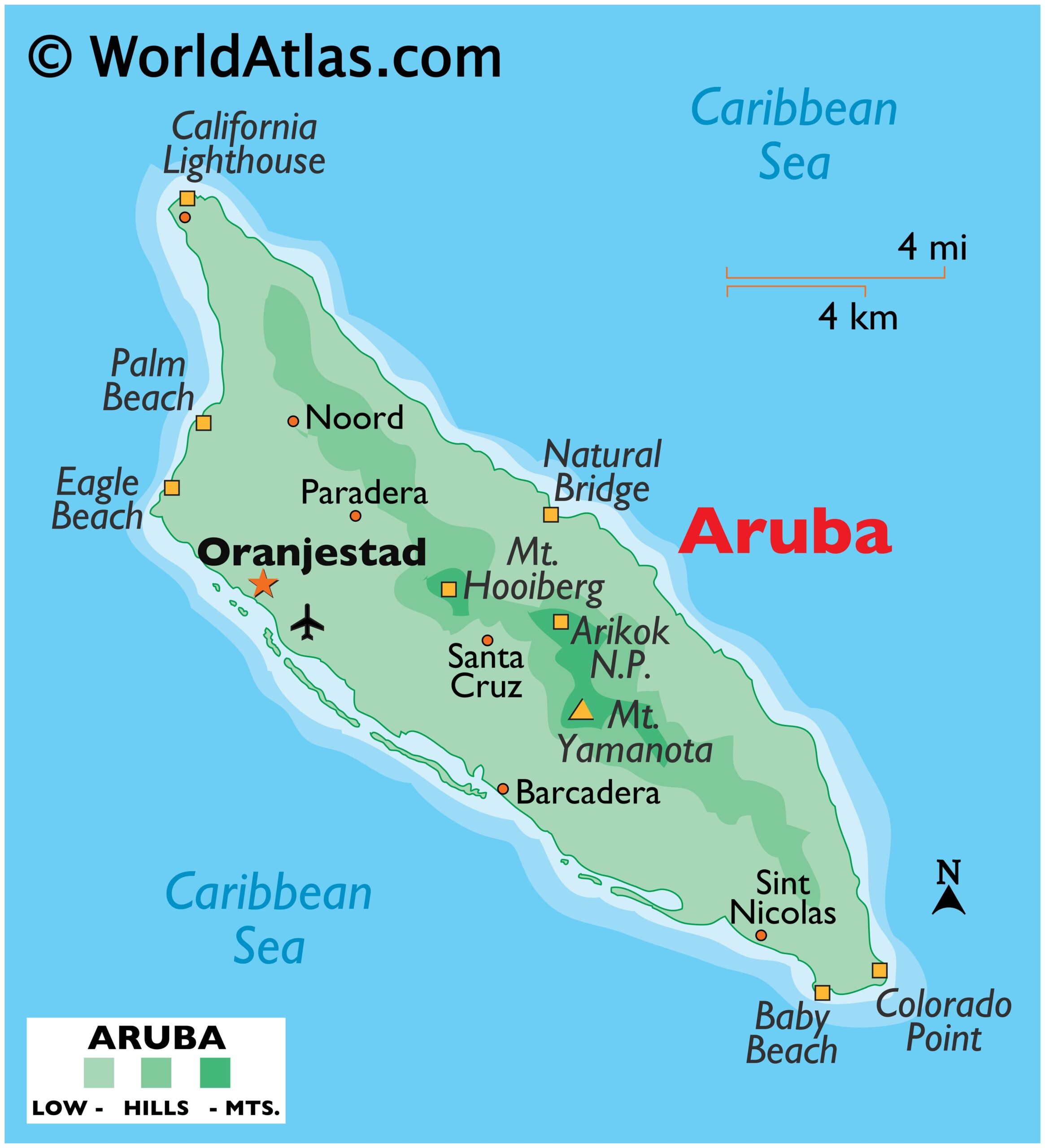 Aruba Maps U0026 Facts World Atlas
