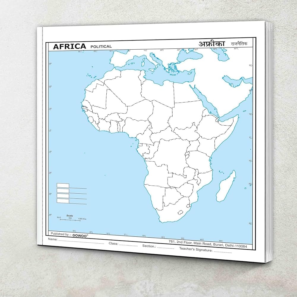Blank Africa Map Printable