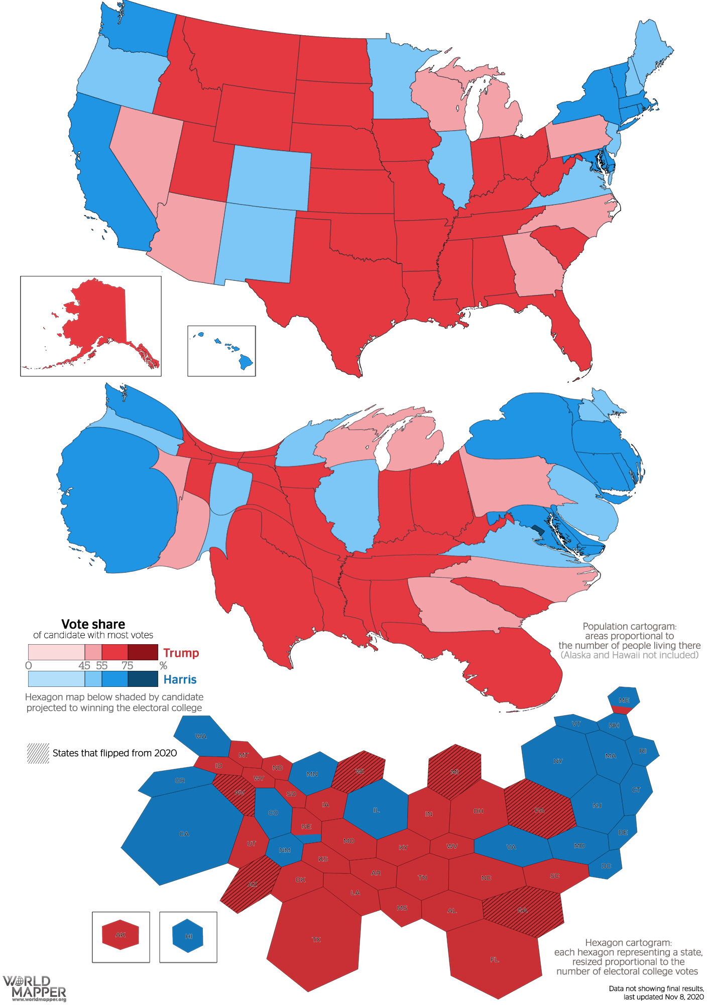 Printable 2025 Electoral College Map
