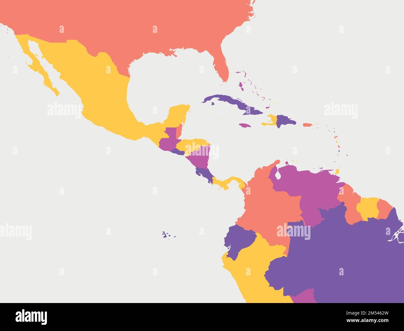Central America Printable Map