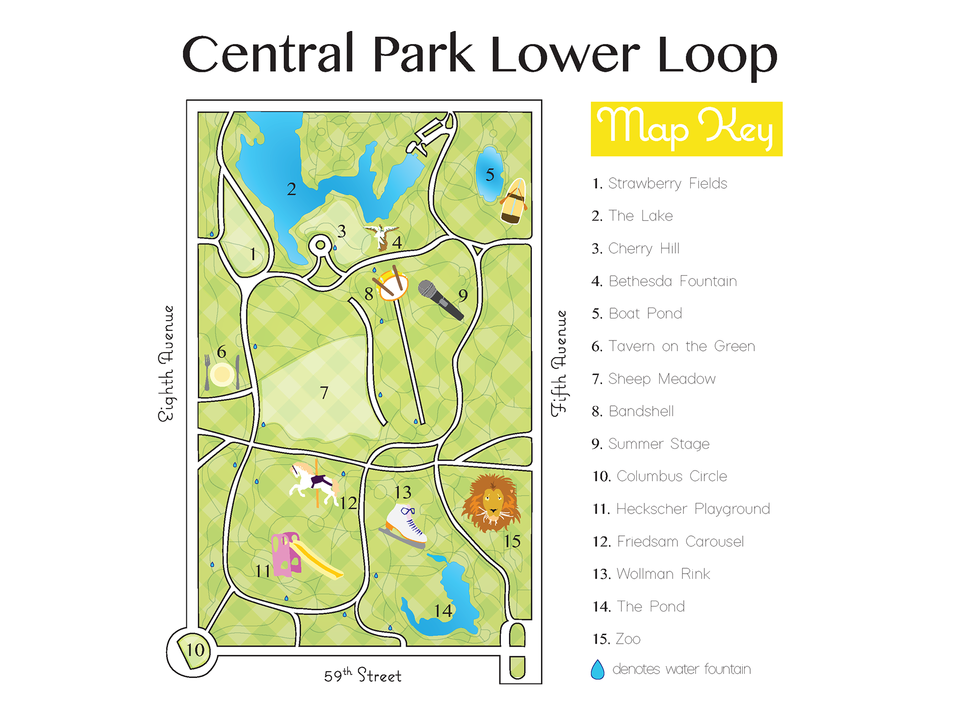 Central Park Map Printable