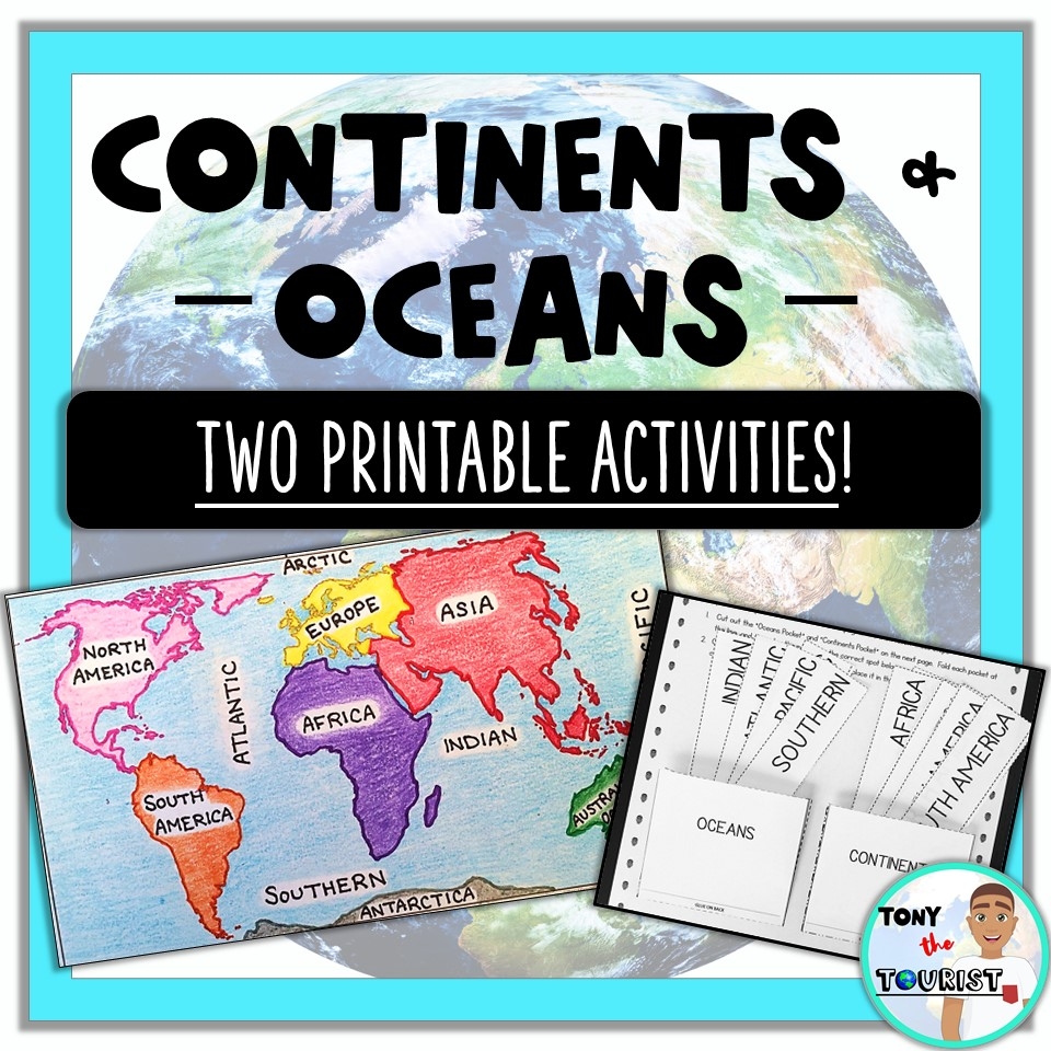 Printable Blank Map Of Continents And Oceans