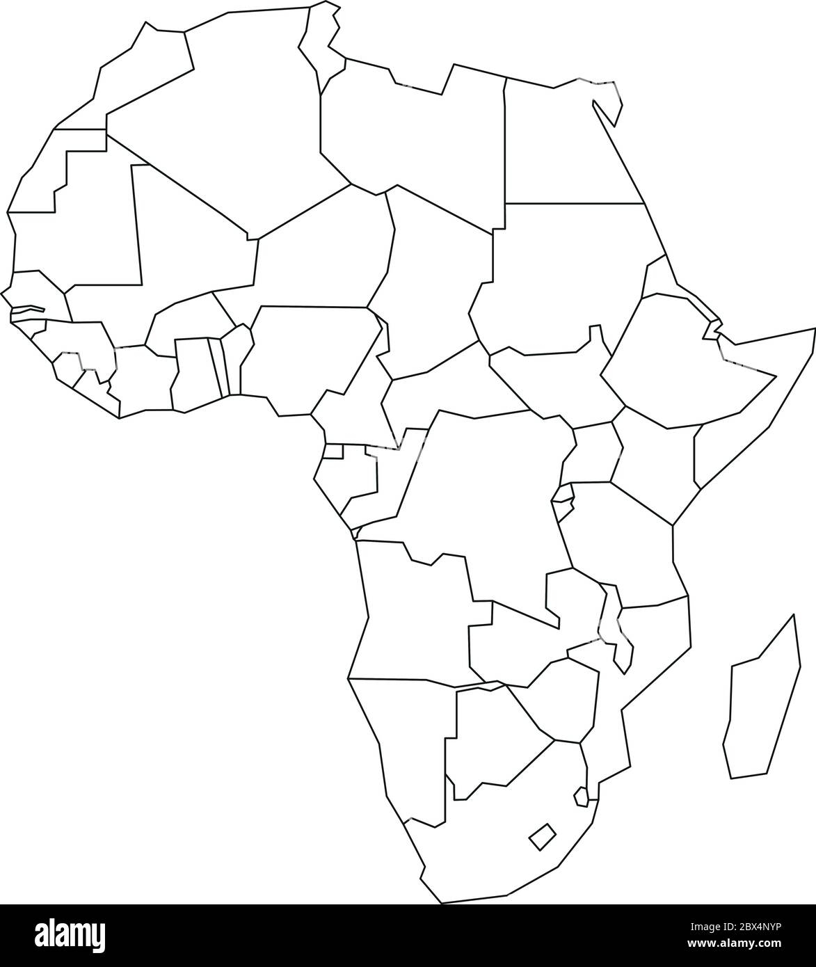 Empty Map Africa Stock Vector Images Page 3 Alamy