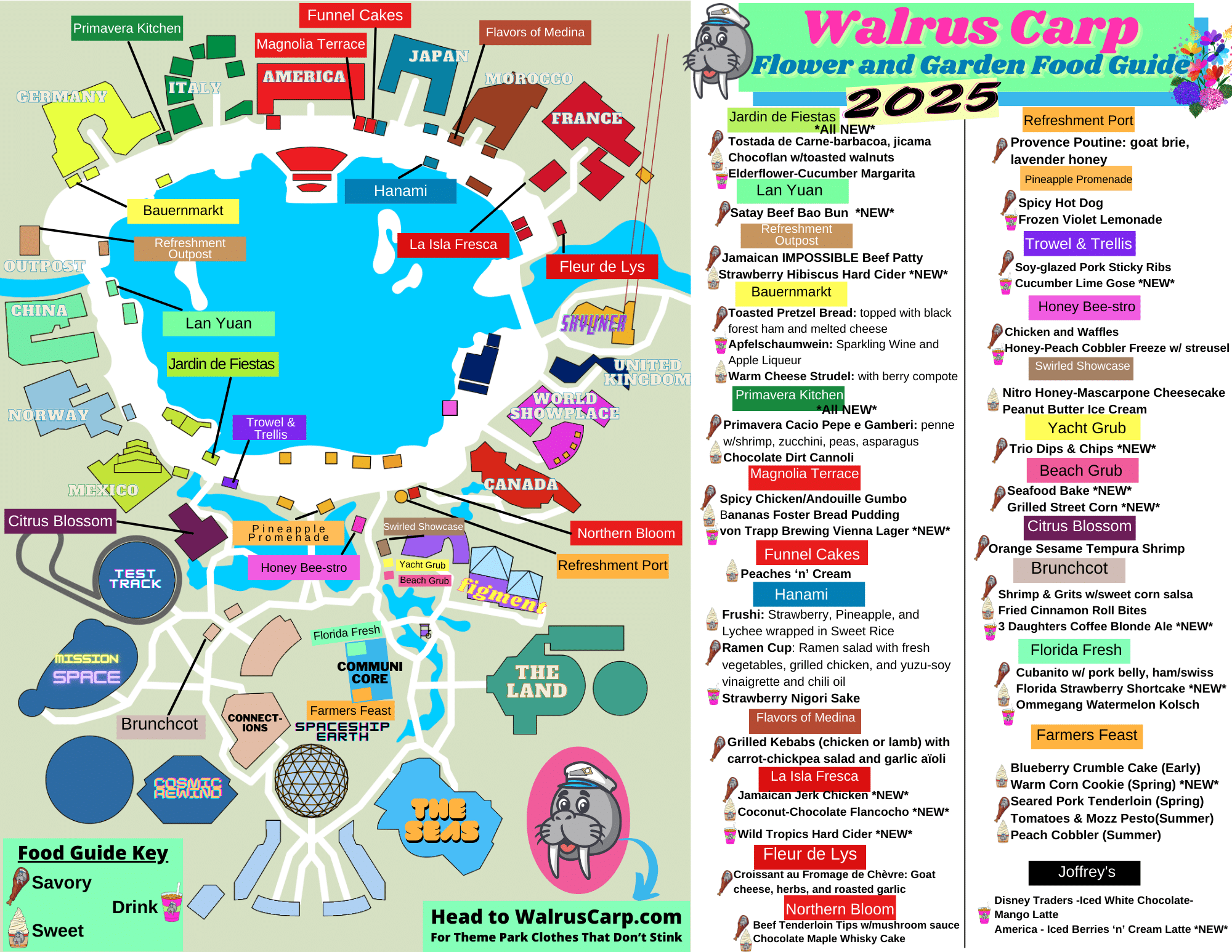 Epcot Map 2025 Printable