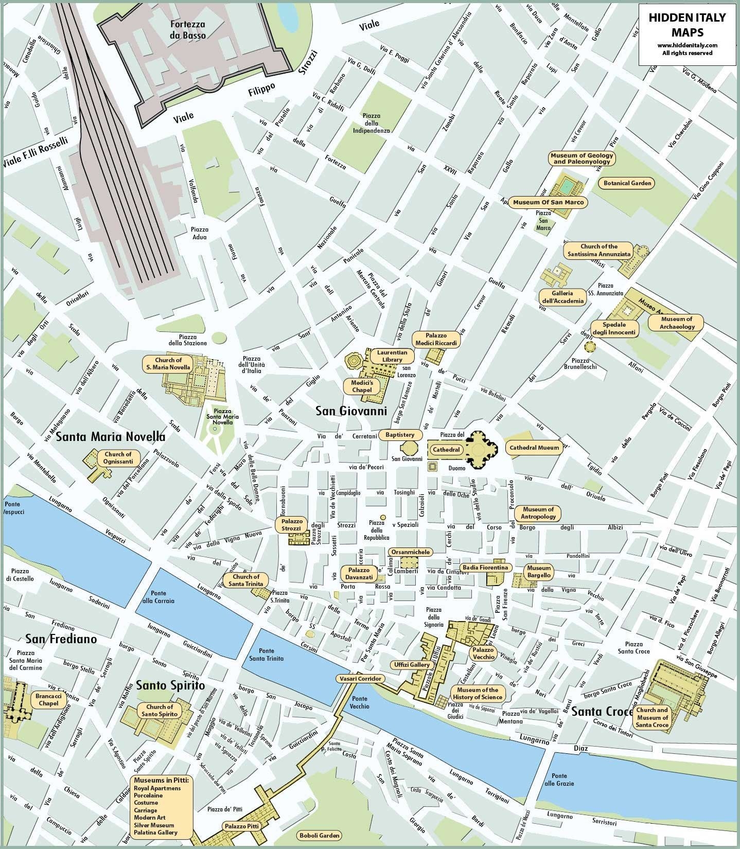Exploring Florence With A Map The Definitive Guide To Florence 