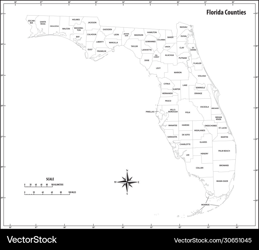 Printable Florida State Map