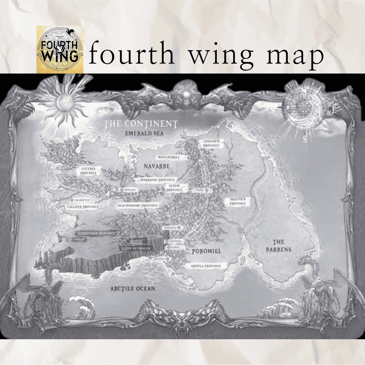 Fourth Wing Map Explained With Printable PDF 