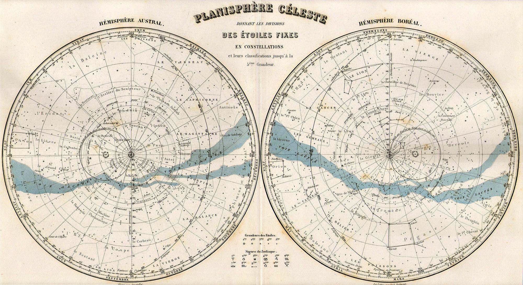 Free Old Printable Constellation Map Posters To Download Picture 