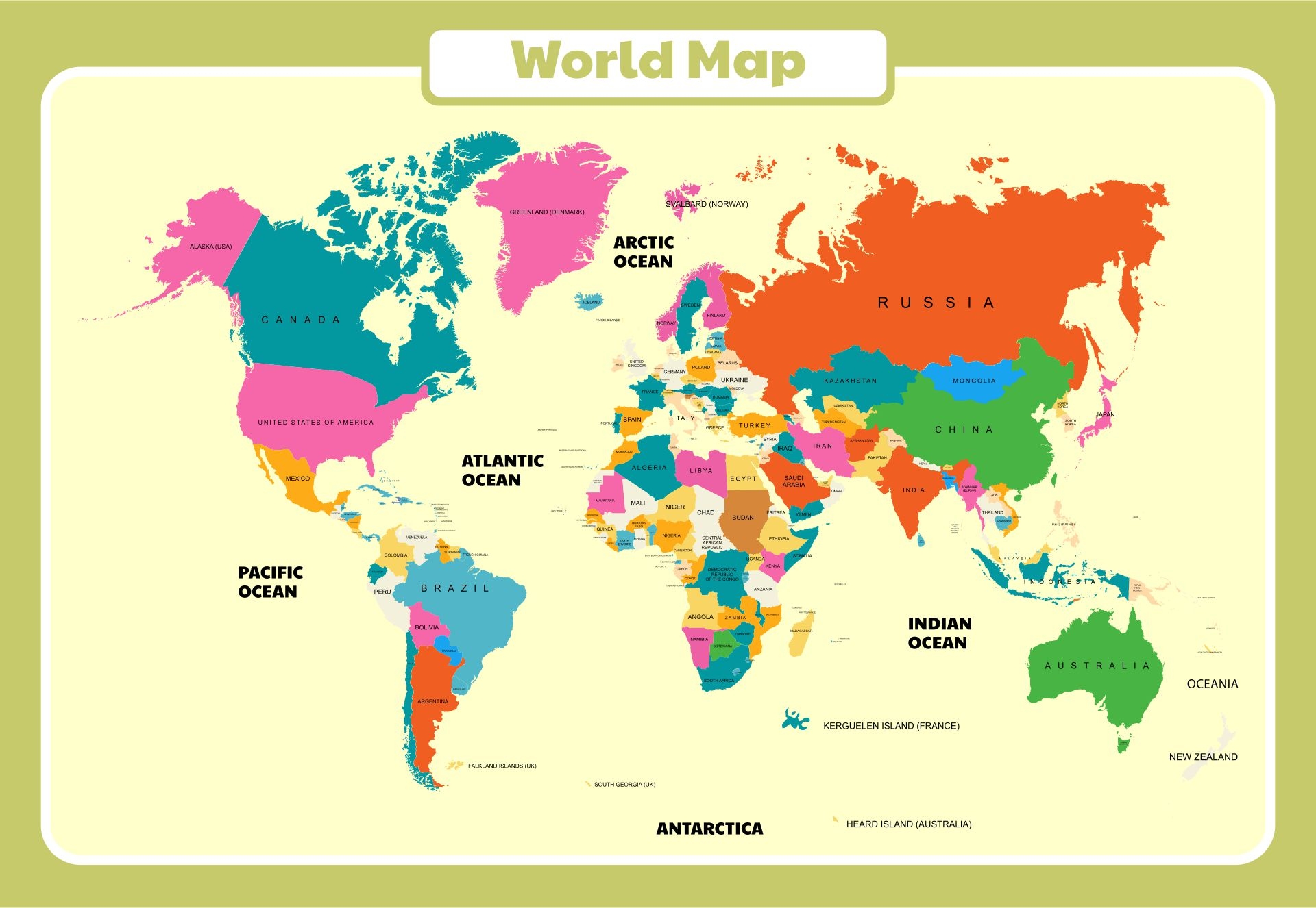 Free Printable World Maps For Students