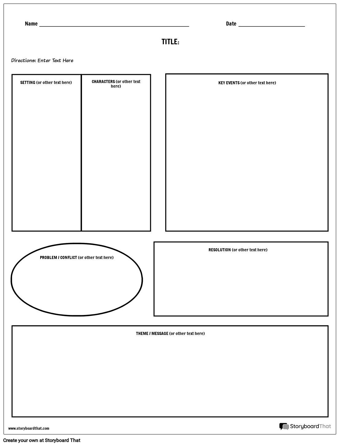 Story Map Printable