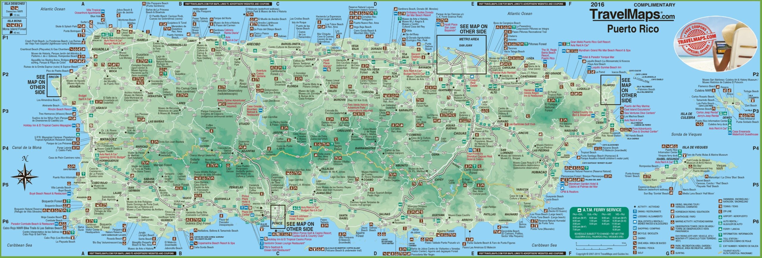 Free Printable Map Of Puerto Rico