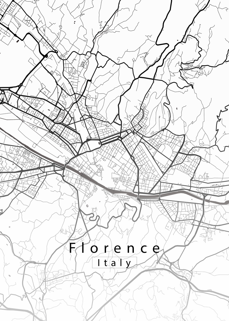Florence City Map Printable