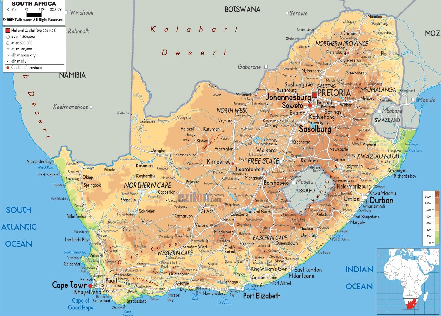 Free Printable Map Of Africa