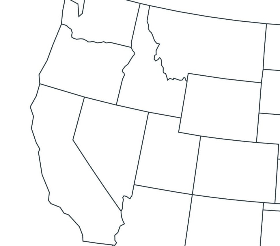 Map Of United States Blank Printable