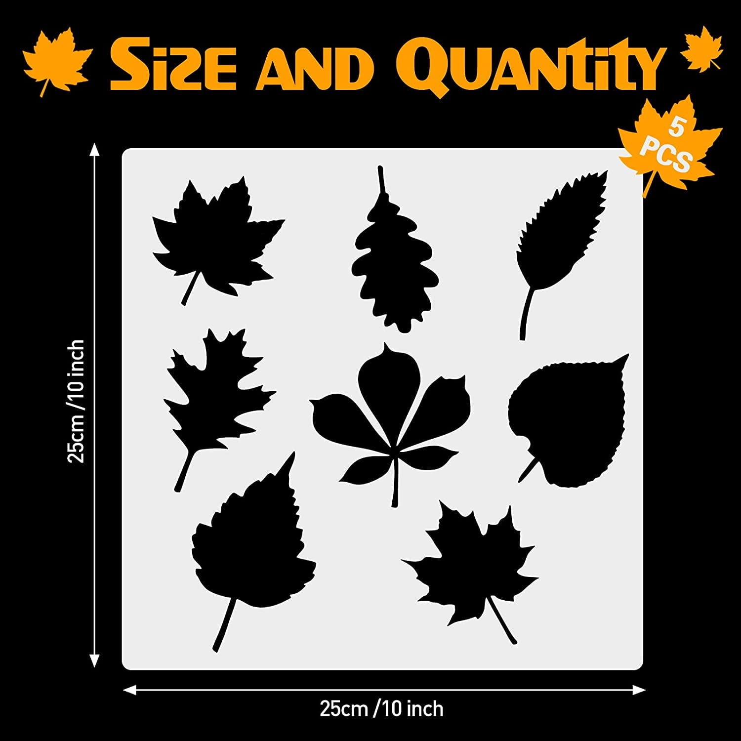 Printable Maple Leaf Stencil