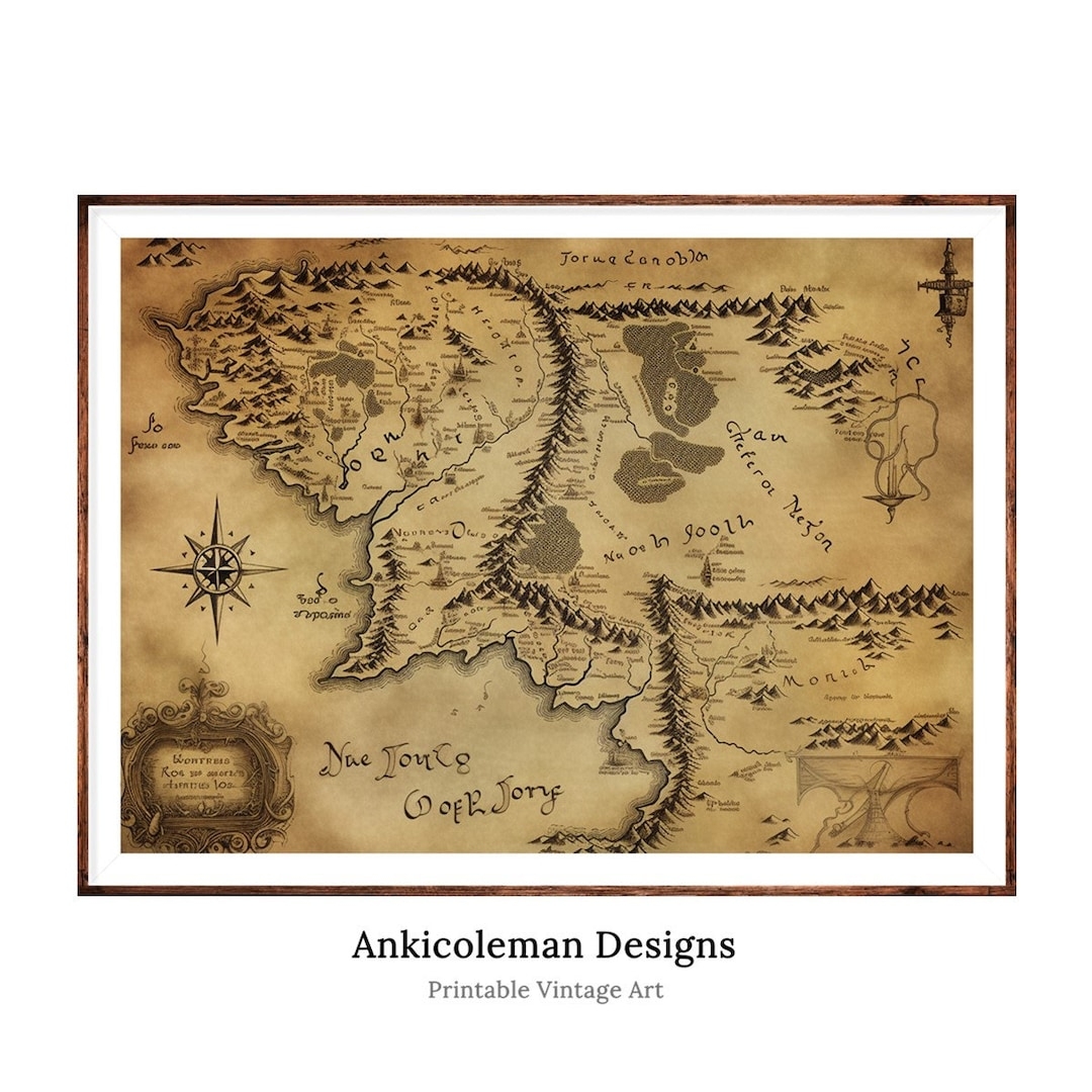Printable Middle Earth Map