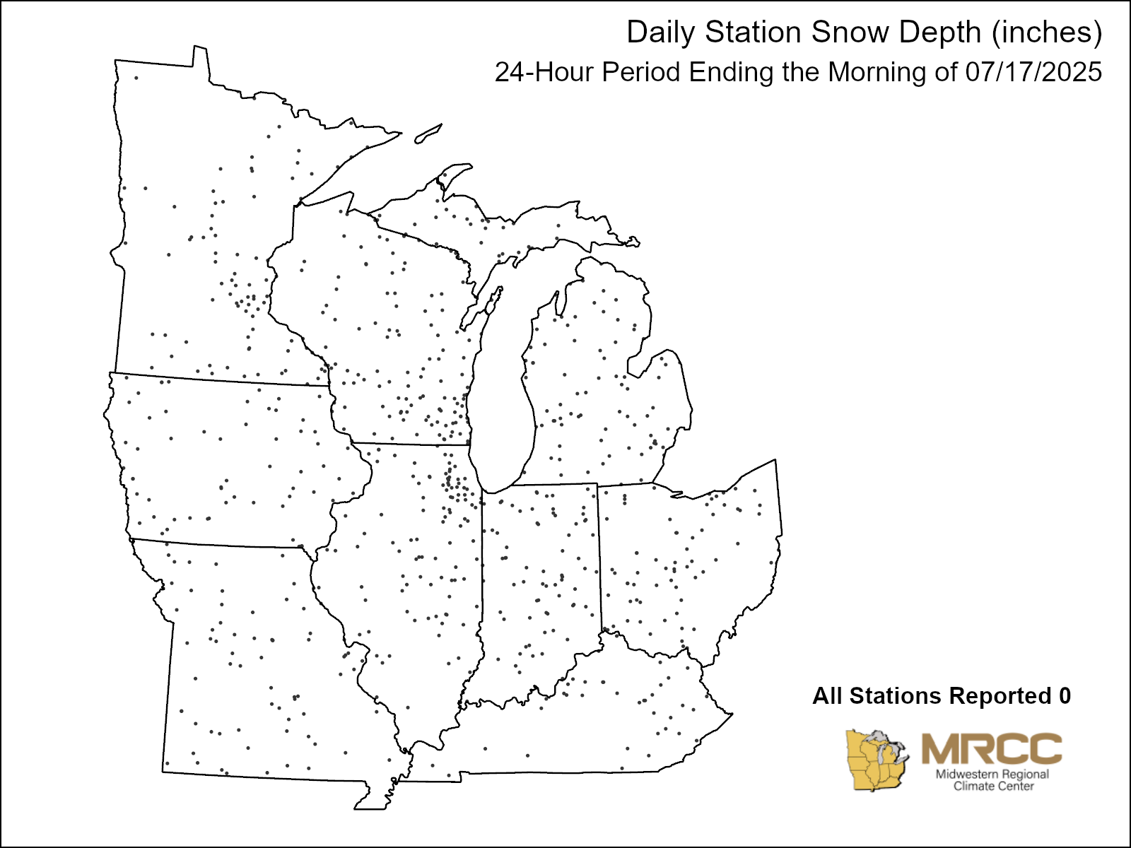 MRCC Midwestern Climate Watch Daily Maps