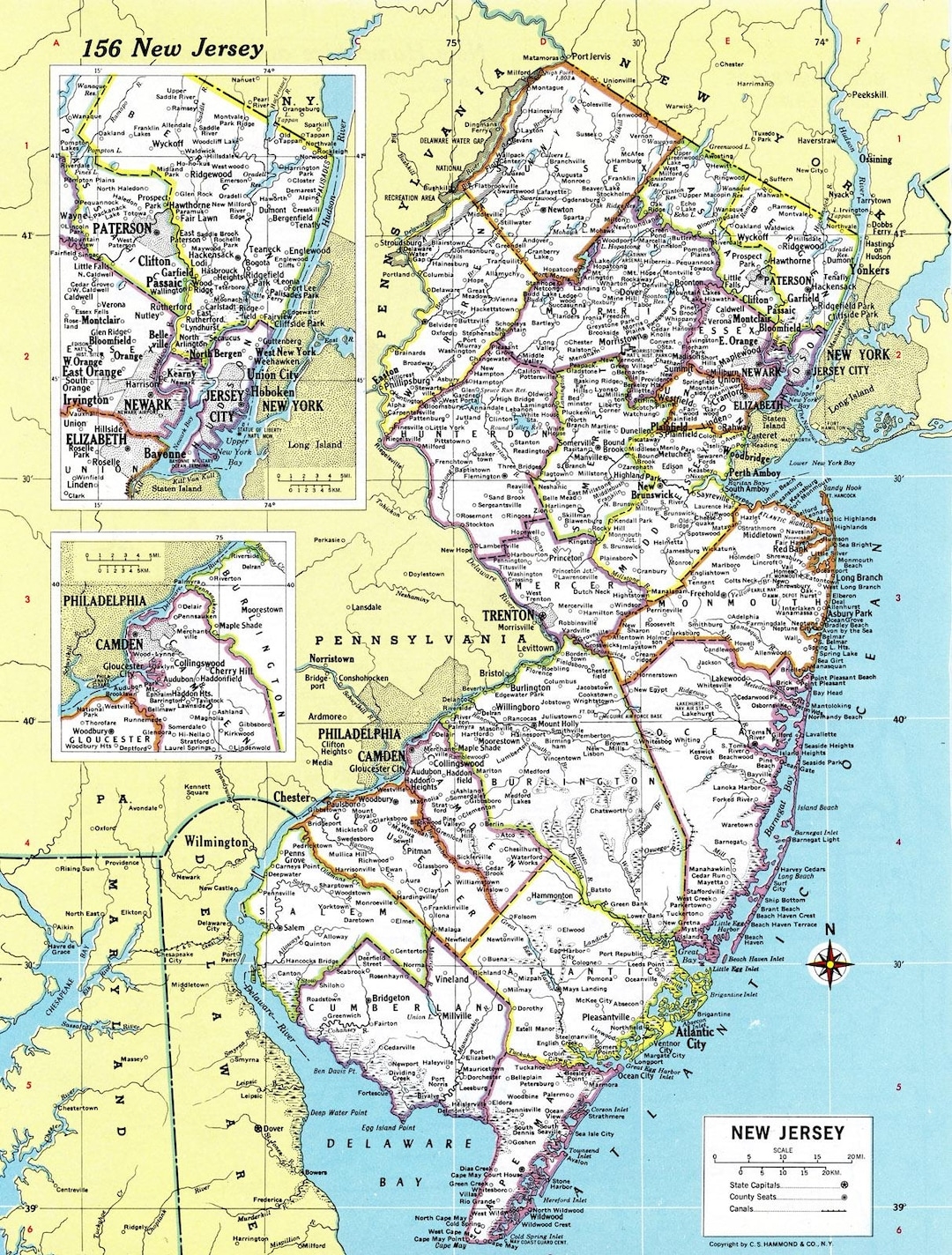 New Jersey Map Instant Download Printable Map Digital Download Wall Art Antique Map Etsy New Jersey Map Instant Download Printable Map Digital Download Wall Art Antique Map Etsy
