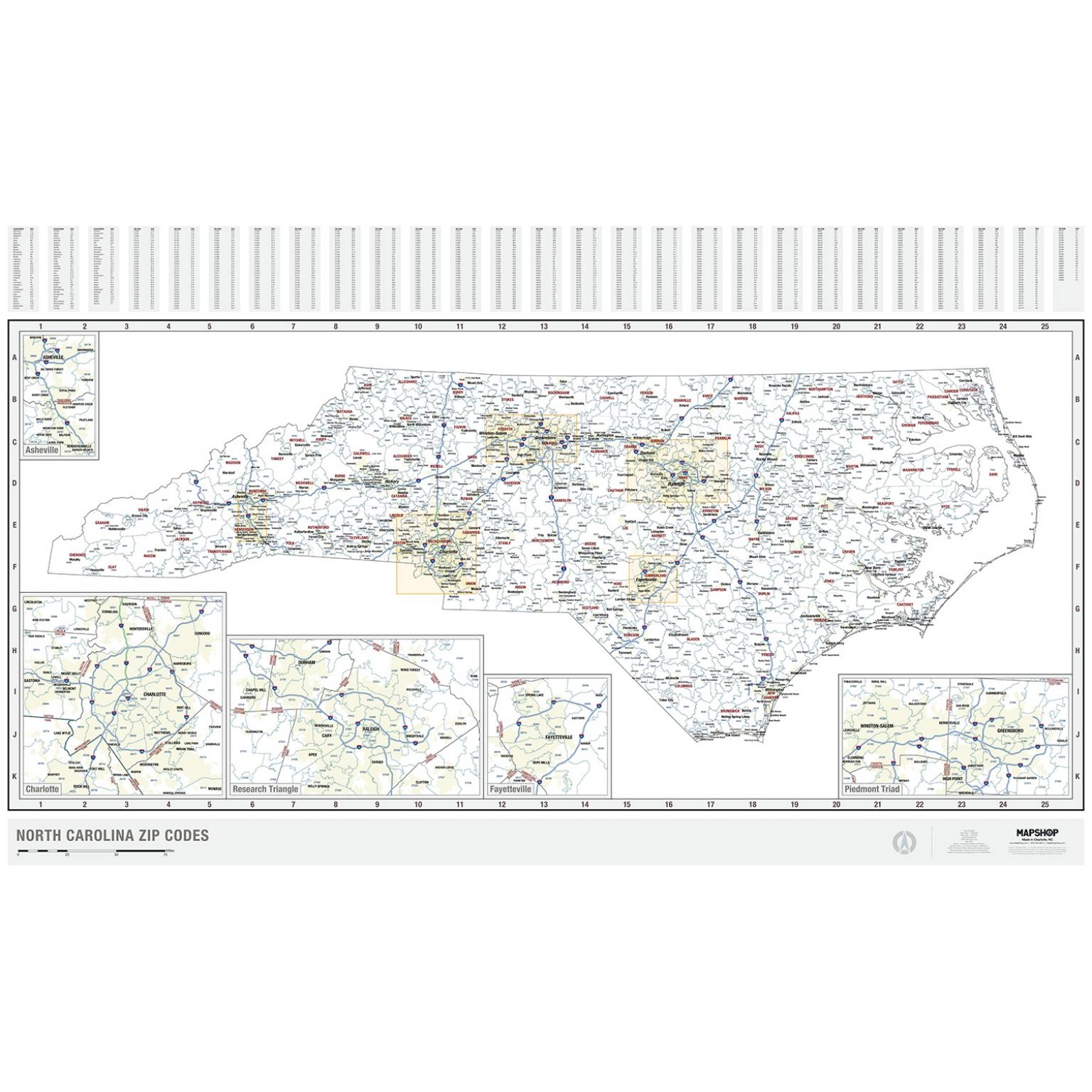 Printable Maps Of North Carolina